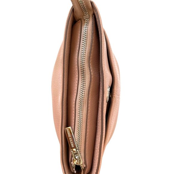 CLASSY Anne Klein Salmon/Pink Crossbody/ Shoulder Bucket Bag Adjustable Strap - Picture 14 of 16